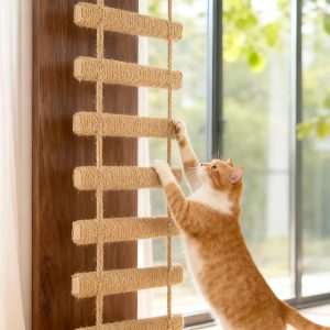Cat Climbing Tree Tower